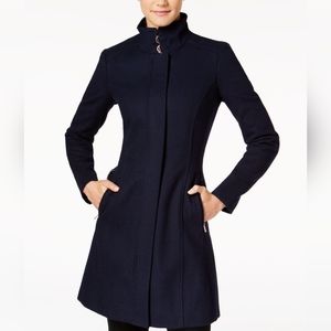 Black Calvin Klein wool coat